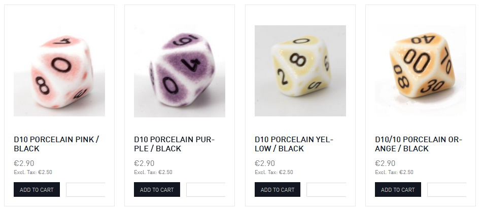 We Love Dice Porcelain