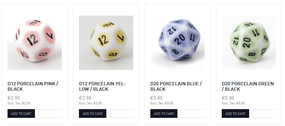 We Love Dice Porcelain