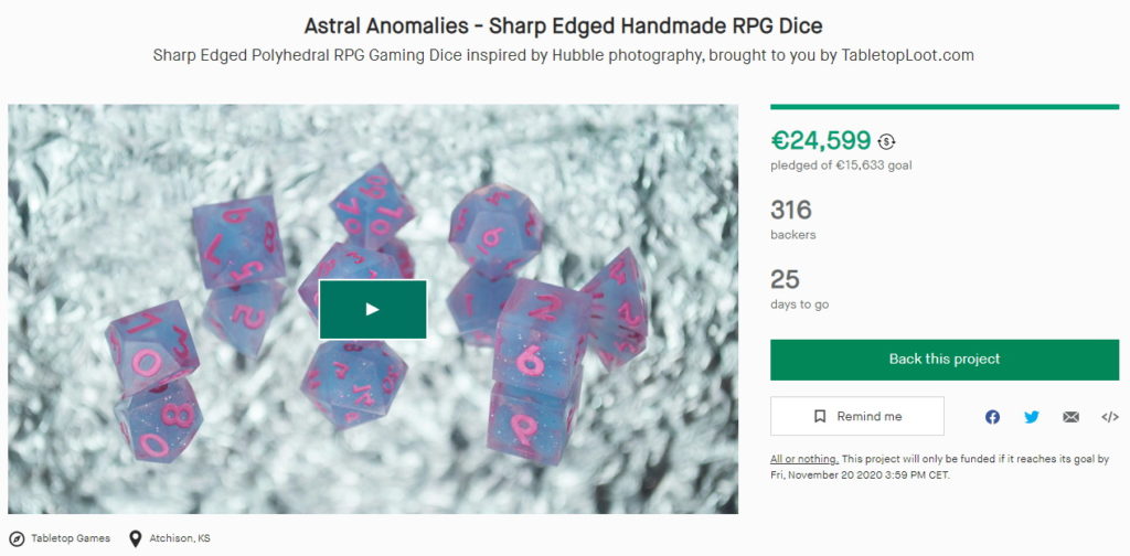 Astral Anomalies Kickstarter