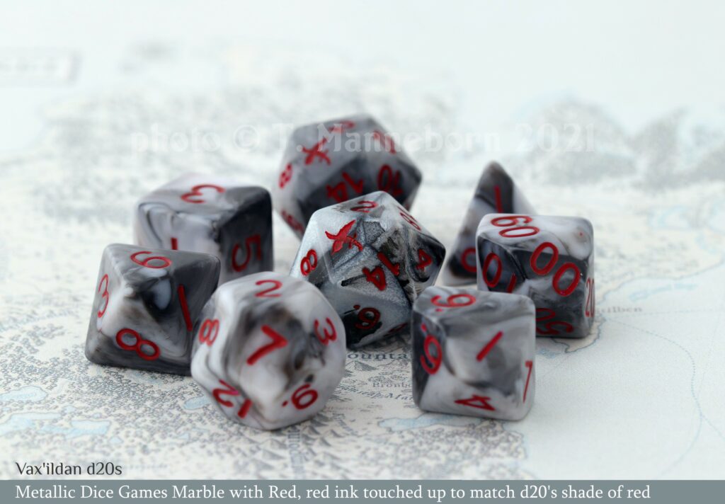 VM d20s Vax'ildan customised polyset