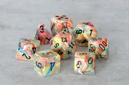 Chessex Festive Kaleidoscope (reinked)