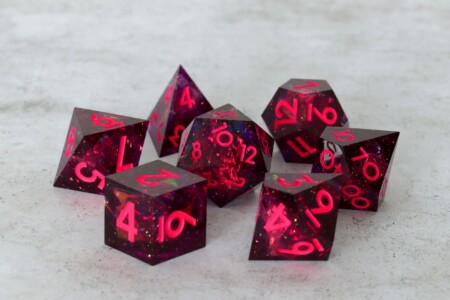 Dispel Dice Amethyst Skies (reinked)
