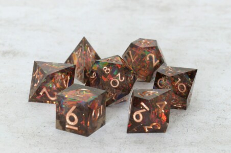 Dispel Dice Black Prismatic Shard (inked)