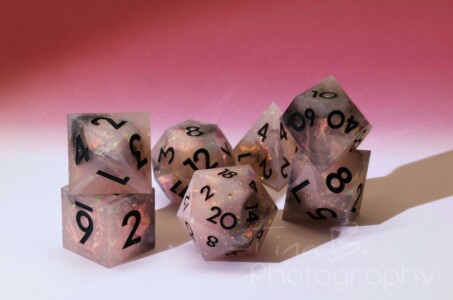 Dispel Dice Milky Strawberry Galaxy (reinked)