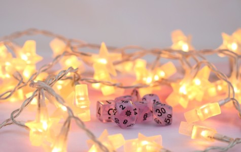 Eclipse Dice Satin Pink polyset