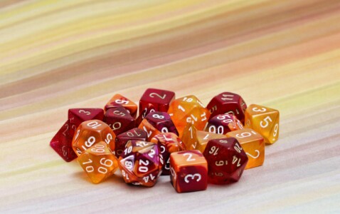 Chessex Magenta Orange Palette
