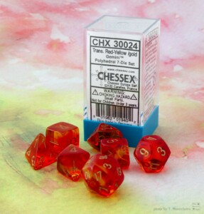 Lab Dice 2019 - Gemini Translucent Red-Yellow