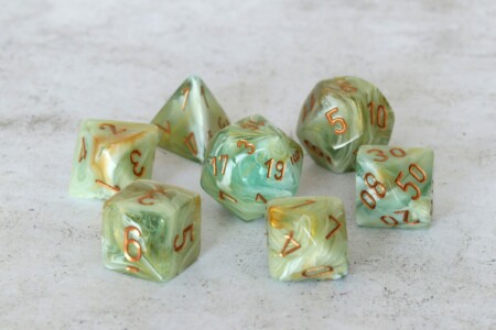 Chessex Marble Green (reinked)
