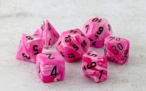 Chessex Vortex Pink (reinked)