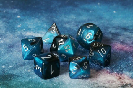 Chessex Gemini Black-Starlight (reinked)