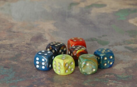 Mixed Gold Swirl Pips