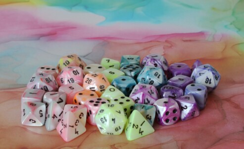 King Cards Rainbow dice