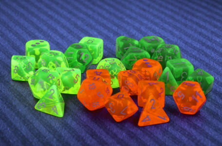 Neon Translucent Black Light Chessex Neon Translucent Black Light
