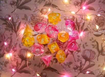 Chessex Pink and Yellow Palette