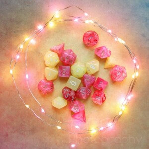 Chessex Pink and Yellow Palette